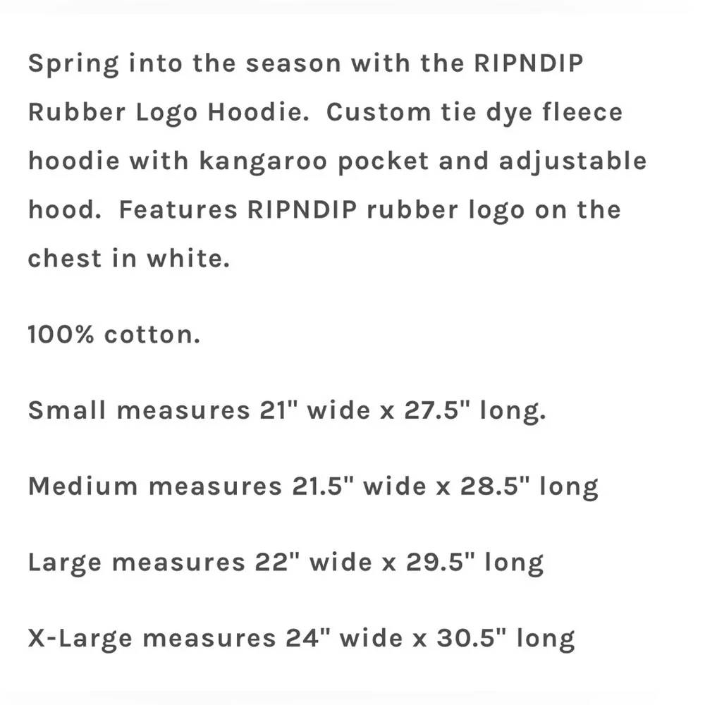 RIPNDIP Rubber Logo Hoodie